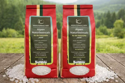 Produktbild von Alpen Natur Steinsalz für die Salzmühle 1Kg