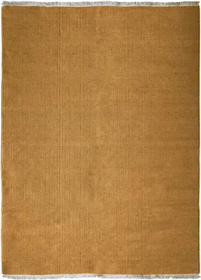 Produktbild von Teppich Jute/Baumwolle, Fransen, 120x170, ocker