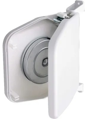 Immagine prodotto di Avvolgitore a vite Schellenberg con cerniera mini bianco