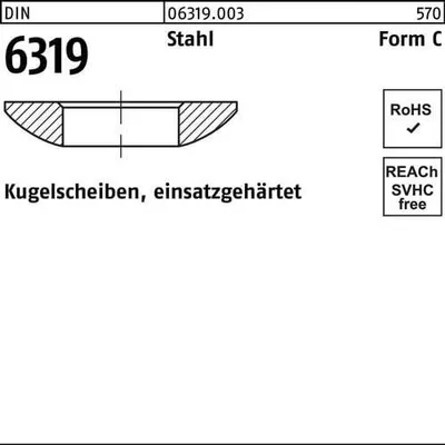 Produktbild von Reyher  Kugelscheiben DIN 6319 St. C 43 (1 Stück)
