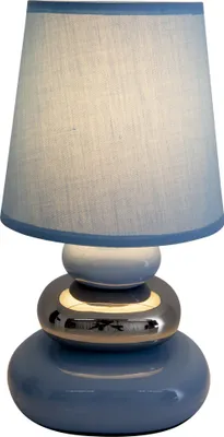 Obrázok produktu pre Stolná lampa do obývačky Stolná lampa do spálne Keramická látka modrá 3045312