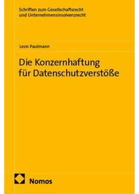 Obrázok produktu pre Die Konzernhaftung für Datenschutzverstöße