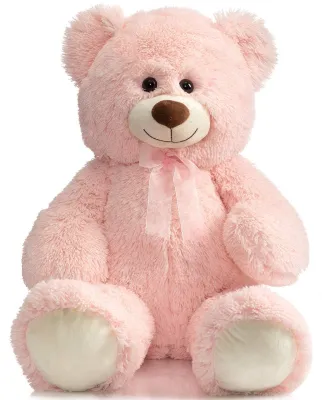 Image de Solidchoice - Grand ours en peluche, 90 cm, rose