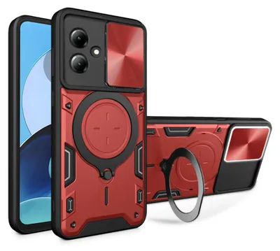 Produktbild von Techsuit CamGuard Pro Back Cover Hülle für Motorola Moto G14 - Rot