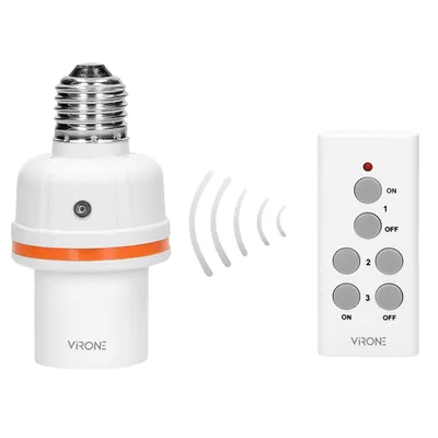 Produktbild von Orno Wireless E27 Glühbirnenfassung mit Fernsteuerung