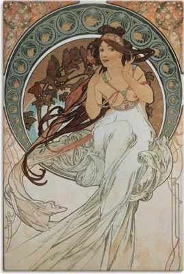 Produktbild von ARTland Leinwandbild Vier Künste: Die Musik. 1898 Größe: 40x60 cm