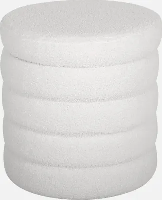Produktbild von sweeek - Hocker Truhe Bouclette - Weiß