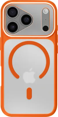 Produktbild von Avizar, MagSafe Hybrid-Hülle mit hartem Rücken iPhone 17 Pro, Orange