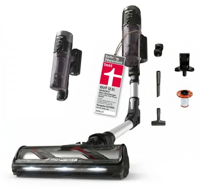 Produktbild von Rowenta X-Force Flex 13.60 Allergy Akkustaubsauger RH9A36, 2-in-1-Stabstaubsauger, Beutellos, Violett, Trocken, Zyklonal, LCD