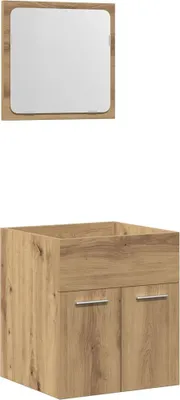 Produktbild von vidaXL 2-tlg. Badmöbel-Set Artisan-Eiche Holzwerkstoff