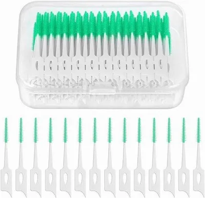 Immagine prodotto di Spazzolino in silicone per l'igiene orale - Ortodontico - Pulizia dei denti - Con rivestimento morbido in gomma - 220 pezzi
