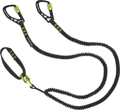 Spinner Leash von Black Diamond; elastisches Sicherungsband mit zwei Karabinern; geeignet für Eispickel.