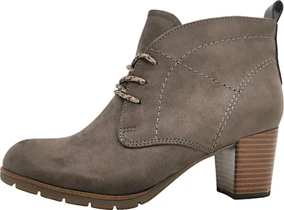 Image de Chaussures de ville pour femmes Marco Tozzi, bottines, lacets, couleur marron, style décontracté