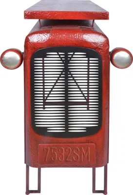 Image de Table style tracteur en acier - L 100 x P 67 x H 104 cm - Rouge