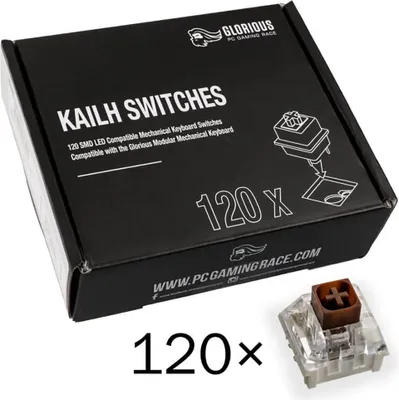 Image de Glorious PC Gaming Race KAI-BROWN - Interrupteur de clavier - Marron - Transparent