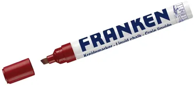 Zdjęcie produktu dla Marker kredowy FRANKEN, szerokość linii: 2-5 mm, czerwony (70011022)