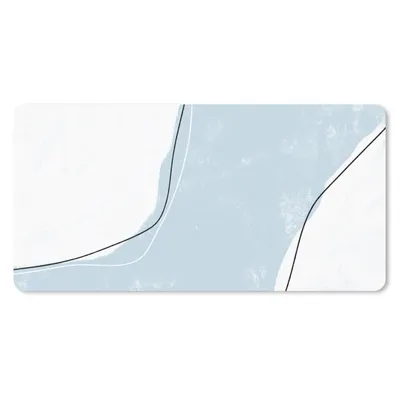 Produktbild von MuchoWow® Schreibtischunterlage Blau - Minimalismus - Abstrakt 80x40 cm - XXL Mauspad - Gaming Mauspad