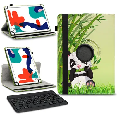 Produktbild von Tablet Tasche Hülle Huawei MatePad T10 9.7 Schutzhülle Bluetooth Tastatur QWERTZFarben:Motiv 11
