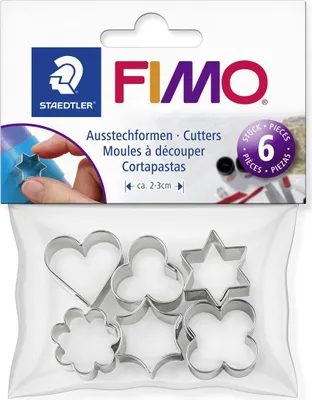 Produktbild von Fimo Ausstechform metall 6 Stück Packung mit 5 Stück