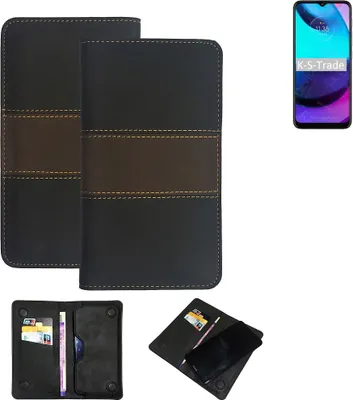 Produktbild von K-S-Trade Hülle Handyhülle kompatibel mit Motorola Moto E20 Schutzhülle Walletcase Bookstyle Tasche Schutz Case Handytasche Wallet Cover Kunstleder