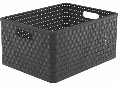 Image de ROTHO Panier de rangement "Country" 28 l anthracite L89245