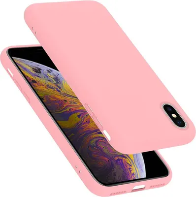 Produktbild von Cadorabo Schutzhülle für Apple iPhone X / XS Hülle in Rosa Handyhülle Case Cover TPU Etui