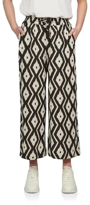 Obrázok produktu pre DENIMFY Palazzo nohavice, dámske, letné, 7/8, voľný strih. DFKate, široké letné nohavice