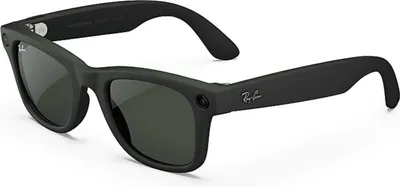 Produktbild von Ray-Ban RW4006 Meta Wayfarer 50mm matt Schwarz transitions graph. green