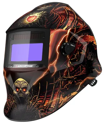 Imagen del producto de Casco de soldadura, lente de alta claridad, función de oscurecimiento automático, modelo AR-WC20129