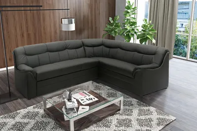 Produktbild von DOMO Collection Ecksofa Berlin FK, Sofa in L-Form mit Schlaffunktion und Federkernpolsterung, Polsterecke, 250 x 205 x 89 cm (BxTxH), schwarz