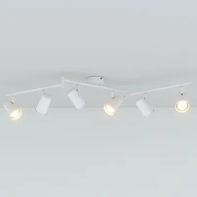 Image de HOFTRONIC - Plafonnier LED 6 spots 24W 2070lm 2700K Inclinable Blanc