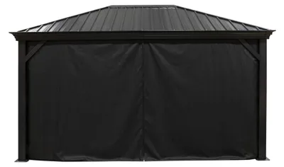 Image de Sojag Rideaux avec clips pour pavillon Marsala 1216 Noir
