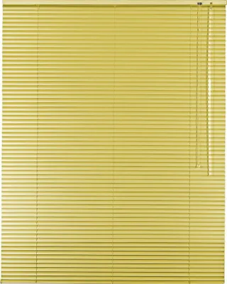 Produktbild von Alu Jalousie Aluminiumjalousie 95 x 120 cm hellgelb Rollo Jalousette Bedienseite rechts