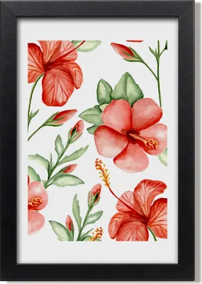 Produktbild von Bild 20x30 MDF-Rahmen, Wandkunst Tropische Blumen