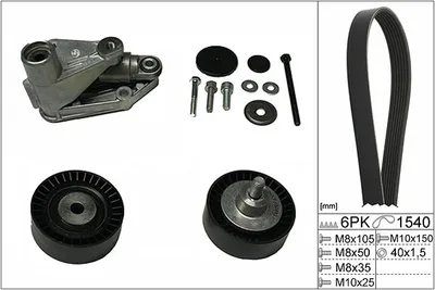 Produktbild von INA 529 0198 10 Keilrippenriemensatz für BMW 5 Limousine (E60)