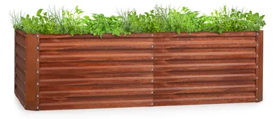 Obrázek produktu pro Blumfeldt Rust Grow vyvýšený záhon zahradní záhon pozinkovaný ocelový plech s rezavým povrchem