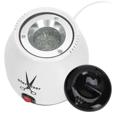 Zdjęcie produktu dla grzałka do czyszczenia narzędzi do zdobienia paznokci o mocy 100 W, wysokotemperaturowa, z kulkami kwarcowymi, czarna (wtyczka UE 220 V)
