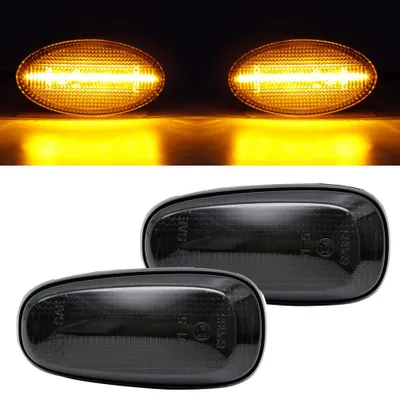 Für Opel Astra G 98-04 Zafira A 99-05 2x LED Seitenblinker Blinker Schwarz Smoke in der Farbe Schwarz von Goingfast