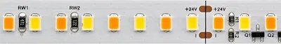 Produktbild von SIGOR 10W/m dimmbar-To-Warm LED-Streifen 3000-1800K 5m 168LED/m IP20 24V 1104lm Ra90