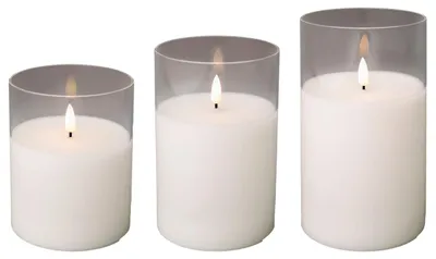 Produktbild von Lumineo LED-Kerze 3er-Set