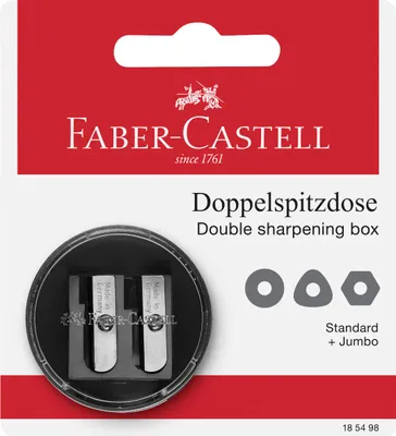 Produktbild von Faber Castell Doppelspitzdose rund sortiert BK