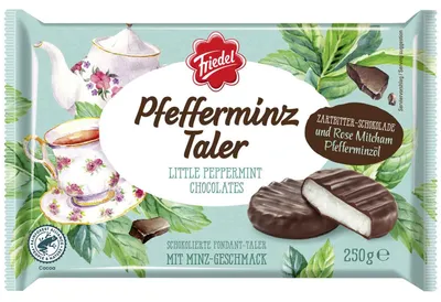 Produktbild von Friedel Pfefferminz Taler 250g