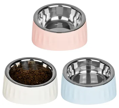 Image de Ensemble de 3 gamelles surélevées pour chats, inclinées à 15°