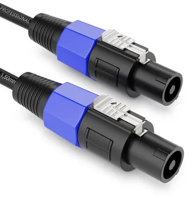 Produktbild von deleyCON 3,0m PA Lautsprecherkabel, OFC Kupfer, 2-polig, 2x 1,5mm² – 3.0