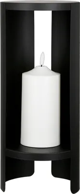 Produktbild von Gilde Dekoobjekt (LED), "Shelter", Kunststoff, Metall, schwarz, VE 3, H. 44 cm, D. 15 cm 33589 4009079335897