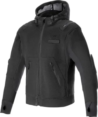 Image de Sweat à capuche zippé Alpinestars Moflow Air Tech pour moto, noir, L