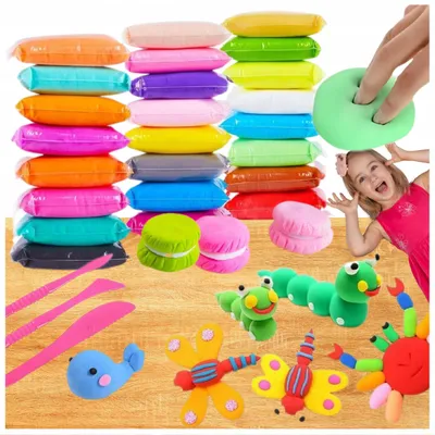 Produktbild von MAGIC FOAM Knetmasse-Set mit 24 Farben