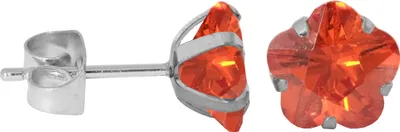 Produktbild von Ohrstecker aus Chirurgenstahl mit Blume in verschiedenen Farben Größe - 3 mm Farbe - Orange