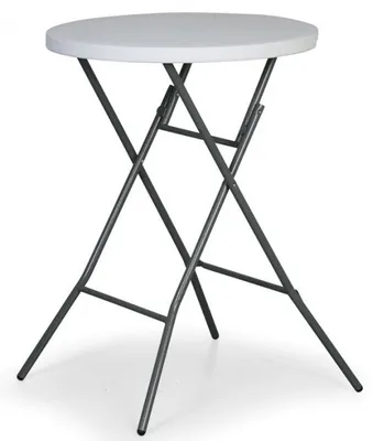 Zdjęcie produktu dla Stół ogrodowy Rojaplast Catering Ø80x110 cm
