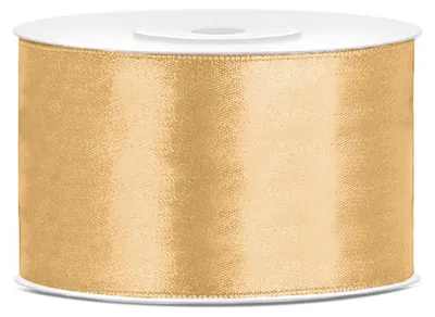 Immagine prodotto di Nastro regalo in raso miele oro 25m 38mm di larghezza